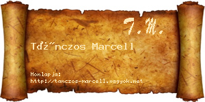 Tánczos Marcell névjegykártya